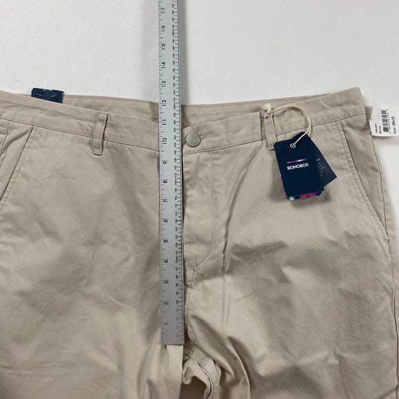 NWT Bonobos Straight Leg Washed Chinos Pants Mens 38 x 30 Stone Beige Cotton - Picture 13 of 16